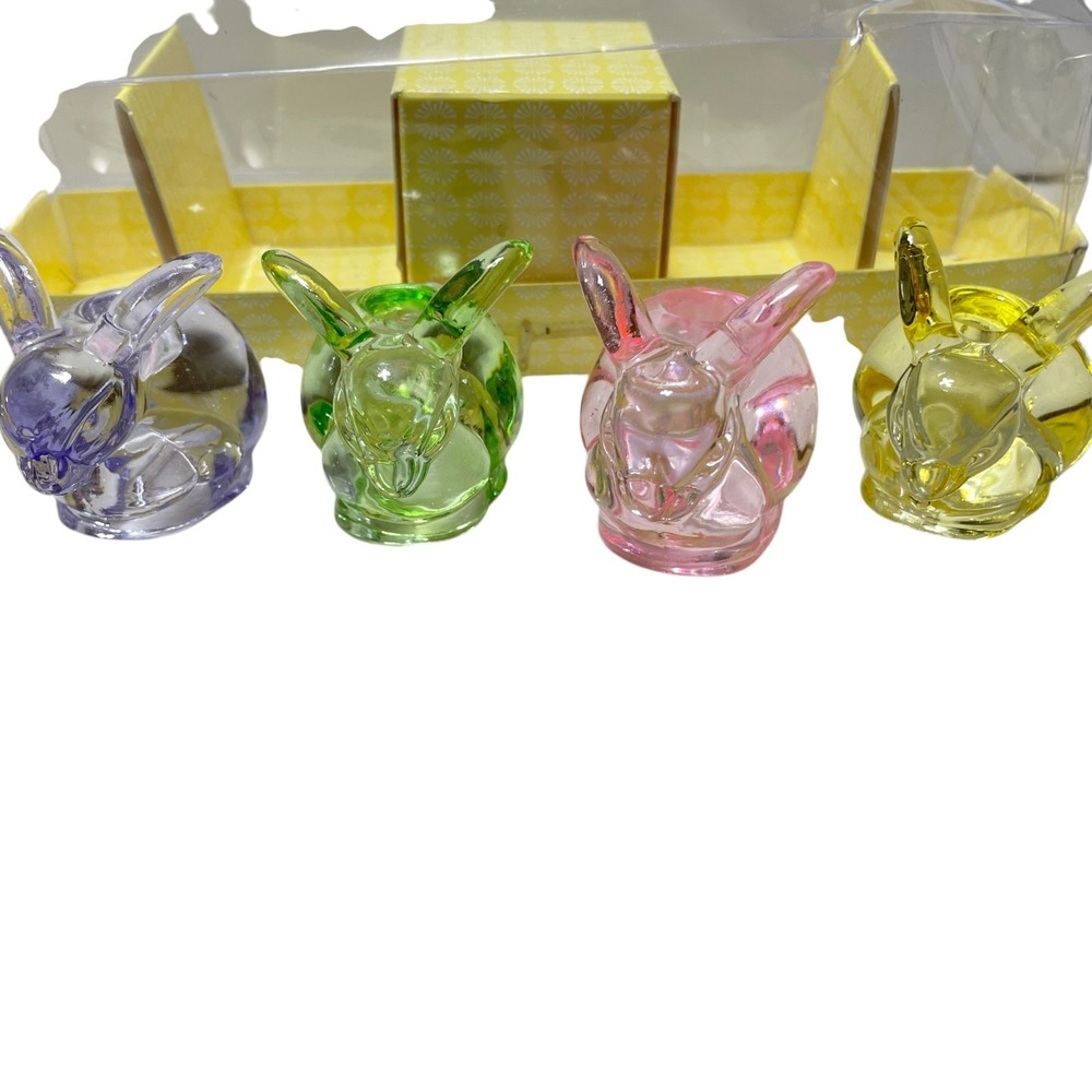 Williams-Sonoma Bunny Candle Holders Set of Four Multi Colored